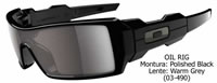 Oakley Oil Rig Polished Black-Warm Grey (03-490